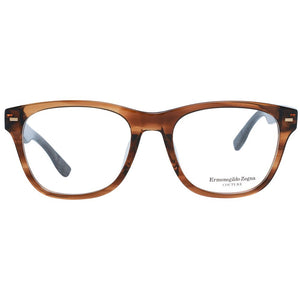 Ermenegildo Zegna Brown Men Glasses Frame