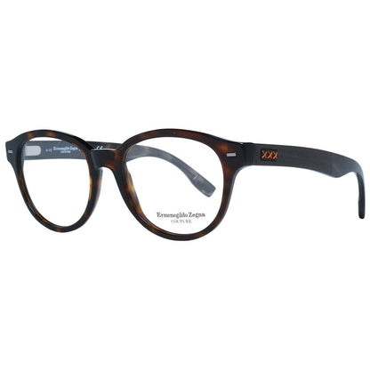 Ermenegildo Zegna Brown Men Glasses Frame