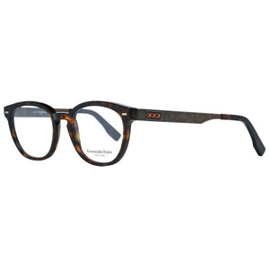 Ermenegildo Zegna Brown Men Glasses Frame