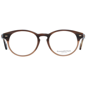 Ermenegildo Zegna Brown Men Glasses Frame