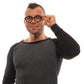 Ermenegildo Zegna Black Men Glasses Frame