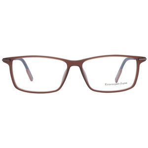 Ermenegildo Zegna Brown Men Glasses Frame