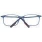 Ermenegildo Zegna Blue Men Glasses Frame