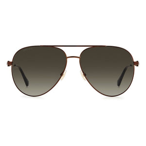 Jimmy Choo Brown Metal Sunglasses