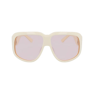 Longchamp White Acetate Sunglasses