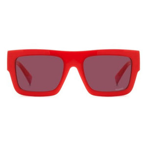Missoni Red Plastic Sunglasses