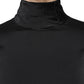 Brunello Cucinelli Black Silk Blend Long Sleeves Blouse Top