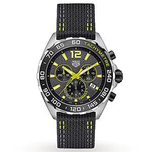 Tag Heuer Formula 1 Quartz Chronograph Grey Dial Black Nylon Strap Watch For Men Caz101ag Fc8304
