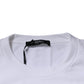 Versace White Medusa Embroidery Crew Neck Pullover Sweater