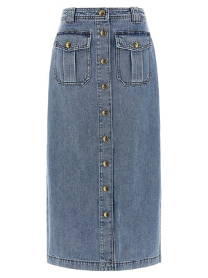 Zimmermann Denim Pencil Skirt