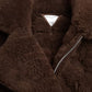 Bottega Veneta Brown Fur Lamb Shearling Coat Jacket