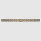 Gucci GG Thin Reversible Monogram and Ivory Belt Size 95