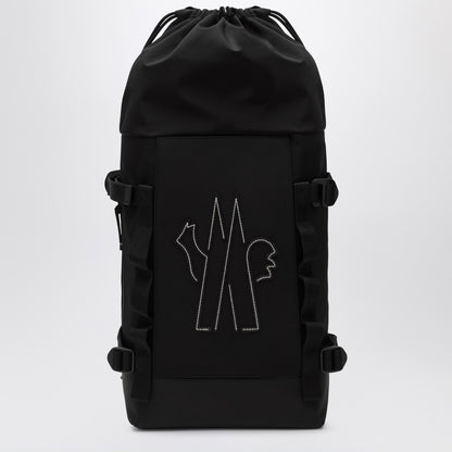 Moncler Grenoble Moncler Grenoble Black nylon backpack with logo