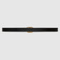 Gucci GG Marmont Reversible Thin Belt Black & Nude