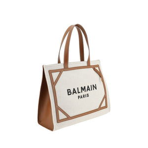 Balmain B-Army Medium Tote Shoulder Bag Canvas