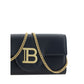 Balmain B-Buzz Logo-Plaque Shoulder Wallet Black
