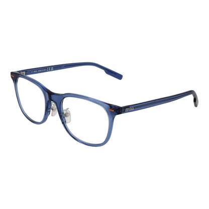 Ermenegildo Zegna Blue Men Glasses Frame