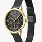 Hugo Boss Womens 1502601 Symphony Gold Tone And Black Mesh Bracelet Watch