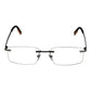 Ermenegildo Zegna Gray Men Glasses Frame