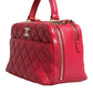 Chanel Pink Seal Matelasse Chain CC Lamb Skin Leather Bag