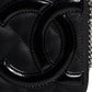 Chanel Black Quilted Leather Logo CC Continental Zip Wallet
