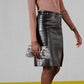 Gucci Horsebit Chain Small Shoulder Bag Quilted Grey