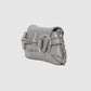 Gucci Horsebit Chain Small Shoulder Bag Quilted Grey