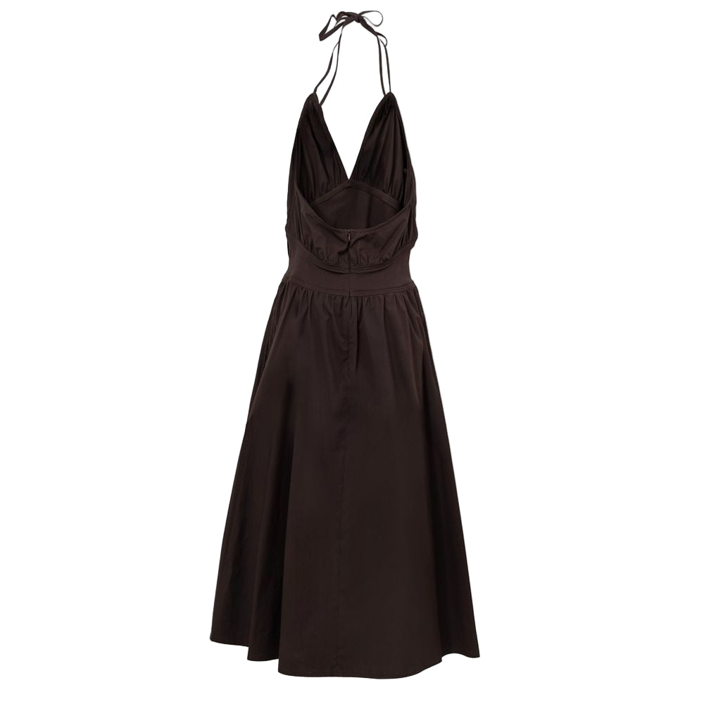 Black dress on a white background
