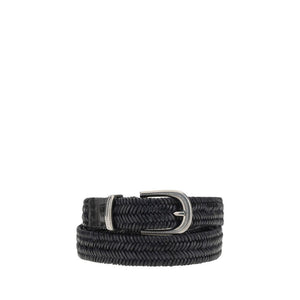 Brunello Cucinelli Braided stretch leather Belt