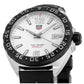 Tag Heuer Formula 1 Quartz White Dial Black Rubber Strap Watch For Men Waz1111 Ft8023