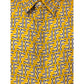 Fendi Yellow Silk Shortsleeve