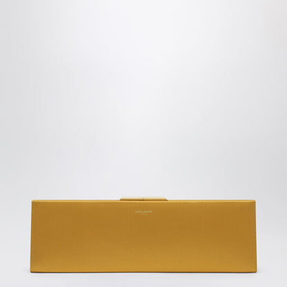 Saint Laurent Saint Laurent Midnight Clutch Large in Orange Satin