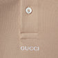 Gucci Men's Cotton Piquet Polo Shirt Beige