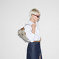 Gucci Emblem Small Shoulder Bag Beige Brown