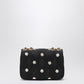 Valentino Garavani Black Quiltie 67 bag with ivory polka dots