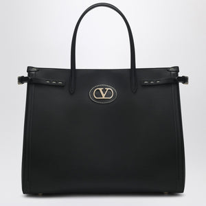 Valentino Garavani Black leather medium Antibes tote bag