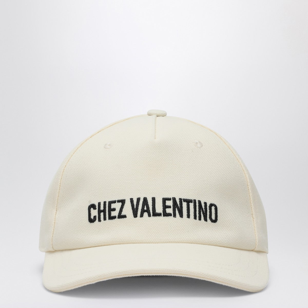 Valentino Garavani Chez Valentino ivory baseball cap