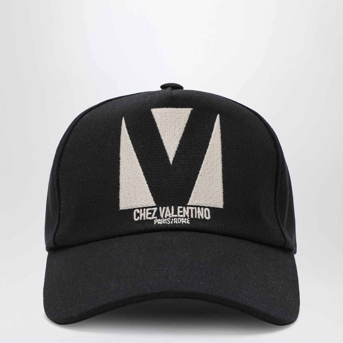 Valentino Garavani Chez Valentino black baseball cap