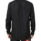 Emporio Armani Black Cotton Long Sleeves Formal Dress Shirt