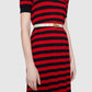 Gucci GG Marmont Reversible Thin Belt Off White & Black