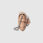 Gucci Horsebit Chain Small Shoulder Bag Quilted Rose Beige