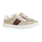 Gucci Women's Ace Sneaker With Web Oatmeal