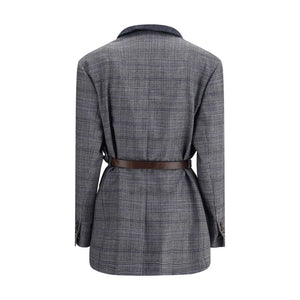 Brunello Cucinelli Prince of Wales pattern Blazer