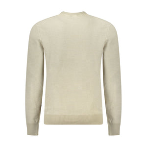 Hugo Boss Beige Cotton Men Sweater