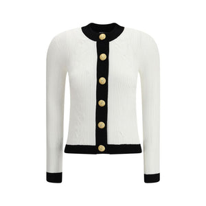 Balmain Contrast trim Cardigan