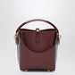 Saint Laurent Mini Le 37 bucket bag in burgundy patent leather