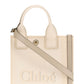 Chloé Carry Small Canvas Tote Bag Blushy Beige