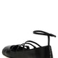 Alexander McQueen Leather Strap Ballet Flats