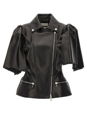 Alexander McQueen Bow Knot Biker Vest