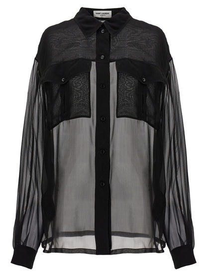 Saint Laurent Silk Muslin Shirt